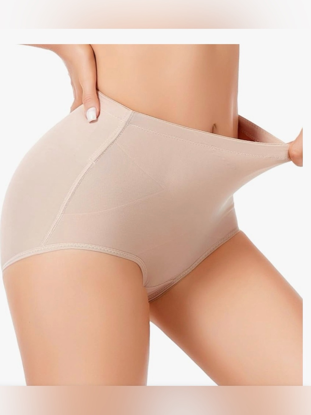 Lumivae Women’s Seamless High-Waist Shaping Briefs - Nude NWT